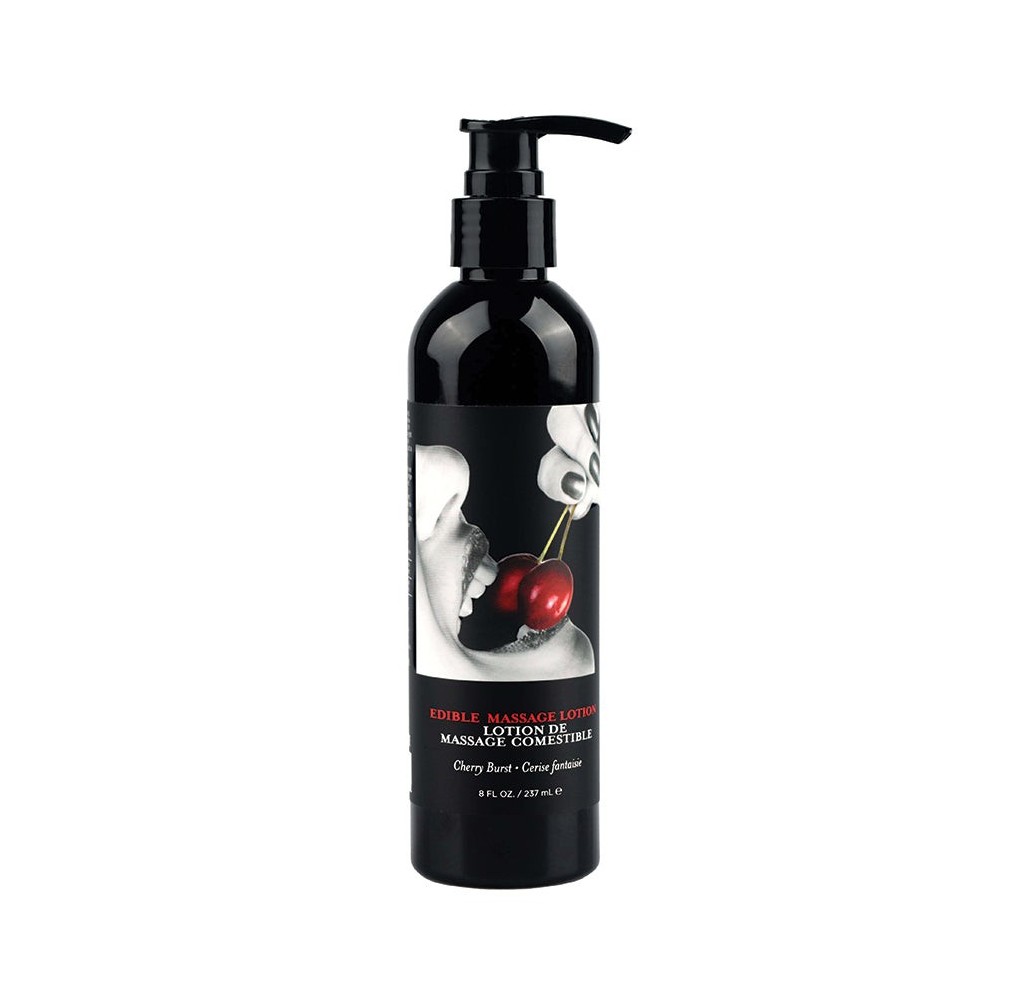 Earthly Body Edible Massage Lotion-Cherry 8oz